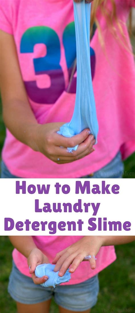 This is how to make laundry detergent slime at home with only 2 ...