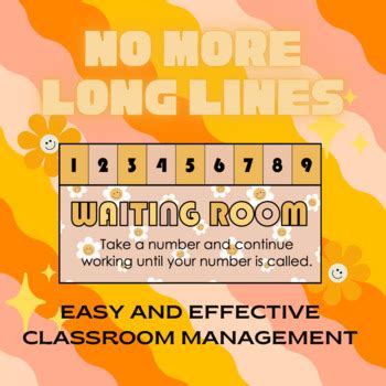 Waiting Room Sign (Smiley Daisy) by Weis In 4th | TPT