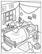 20 Bedroom Coloring Pages Free PDF Printables sketch template