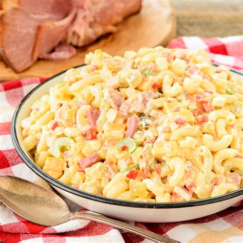 Southern Ham Macaroni Salad | Magnolia Days