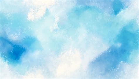 Premium AI Image | A painting of a blue sky with clouds.