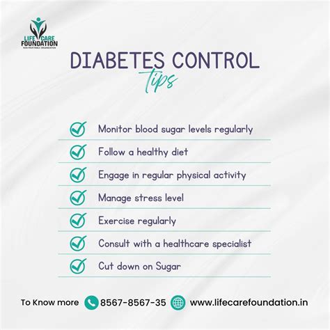 Diabetes control tips. https://lifecarefoundation.in/ | by Life Care Foundation Lab | Medium