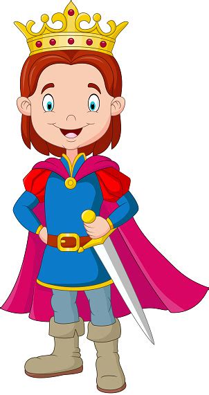 Cartoon Boy Wearing Prince Costume Stock Illustration - Download Image Now - iStock