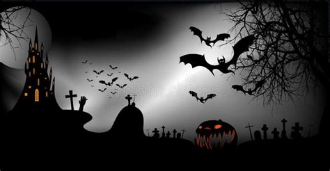 Spooky Halloween Scary Banner with Ghost Face Stock Vector ...