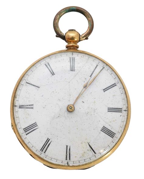 Lot 280 - An 18ct gold cased pocket watch,