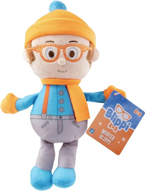 Buy Blippi 7 Plush Toys, 2 Pack Set - Exclusive Winter Figures, Blippi and Snowman - Stuffed ...