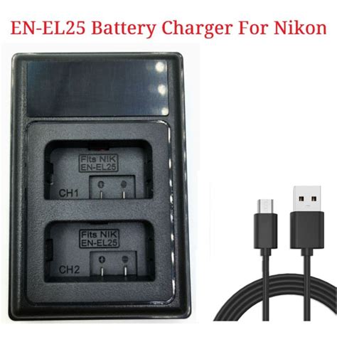 EN-EL25 Charger USB Dual Battery Charger for Nikon Z 50 Z Fc Z50 Zfc ...