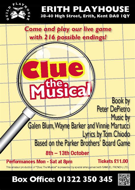 Clue: The Musical | Erith Playhouse