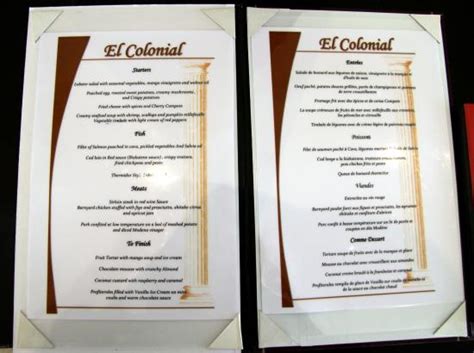 The Colonial Restaurant Menu The Colonial Restaurant Menu In Rustburg, Virginia, Usa - Home and ...