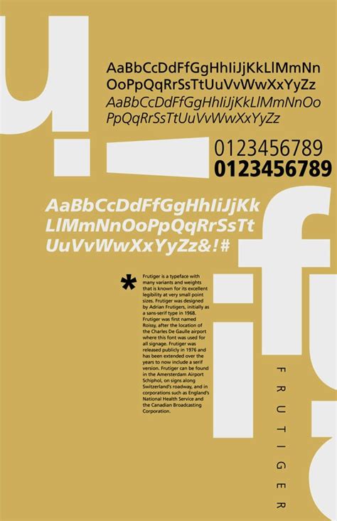 Myriad and Frutiger