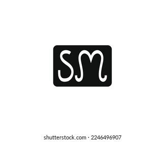 Creative Letter Sm Logo Design Vector Stock Vector (Royalty Free ...