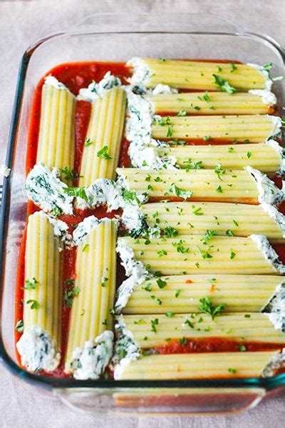 Spinach Manicotti | Swanky Recipes