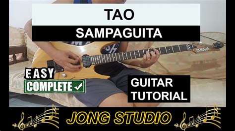 Tao - Sampaguita (Guitar Cover & Tutorial) - YouTube