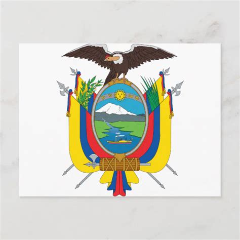 Ecuador Coat Of Arms Postcard | Zazzle