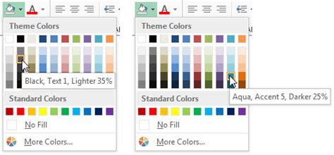 Using Colors in Excel - Peltier Tech Blog | Excel, Color, Color themes