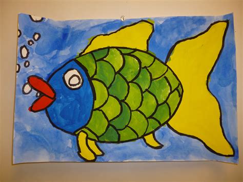 Two Primary Colors = A Secondary Colored Scale Fish