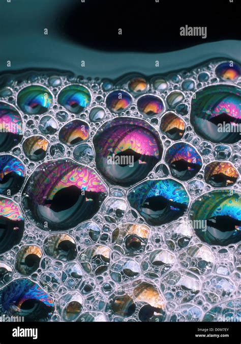 Soap Bubbles Illustrate Surface Tension Stock Photo - Alamy