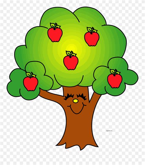 Download Trees Image Of Tree Clipart 8 Cool Apple Tree Clip - Apples On ...