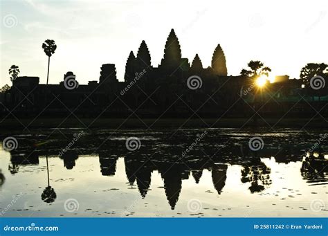 Sunrise in angkor wat stock photo. Image of angkor, heritage - 25811242