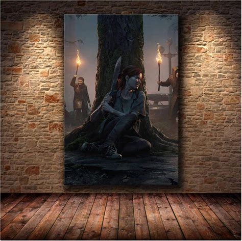 Canvas Wall Art The Last of Us Game Poster Print Zombie Survival Horror ...