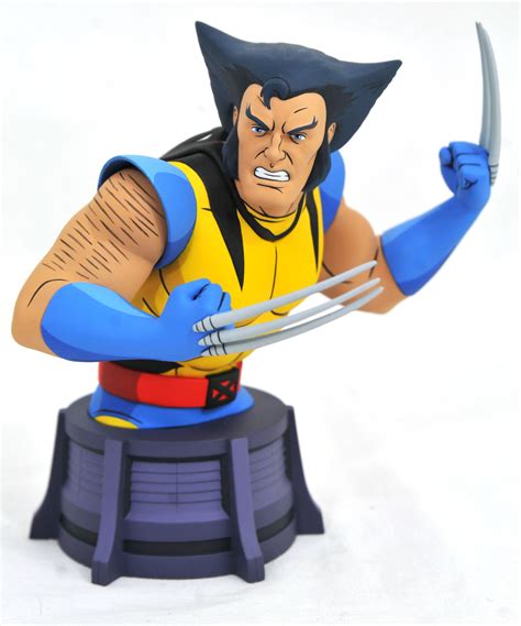 Marvel Animated X-Men Unmasked Wolverine – Diamond Select 6” Resin Bust ...