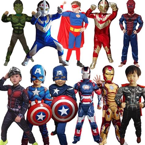 Marvel kids heros halloween costumes for groups