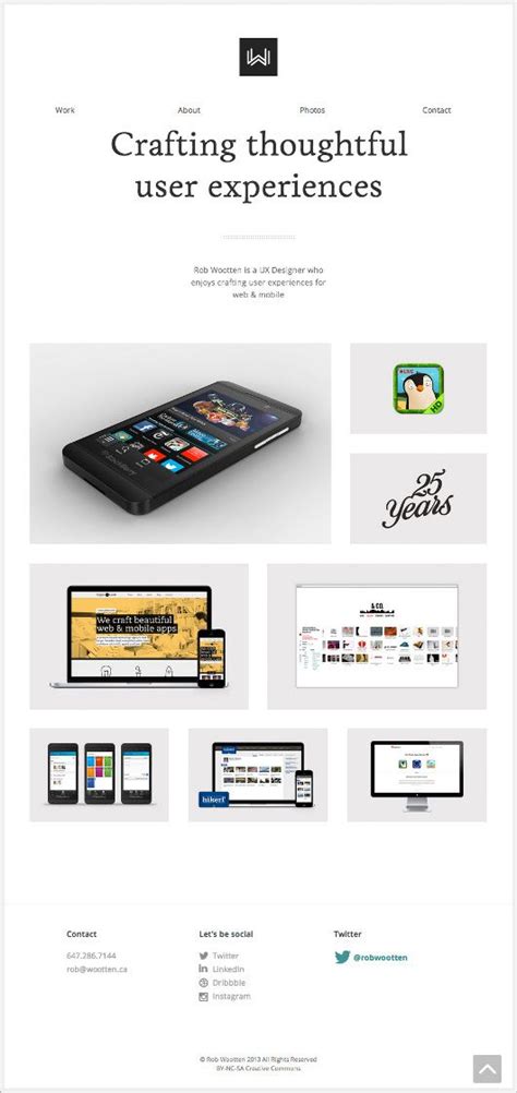 A Showcase of 20 Super Minimalist Portfolio Websites | Web design, Ux ...