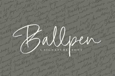 15+ Best Ballpoint Pen Fonts with Natural Hand-Written Feel