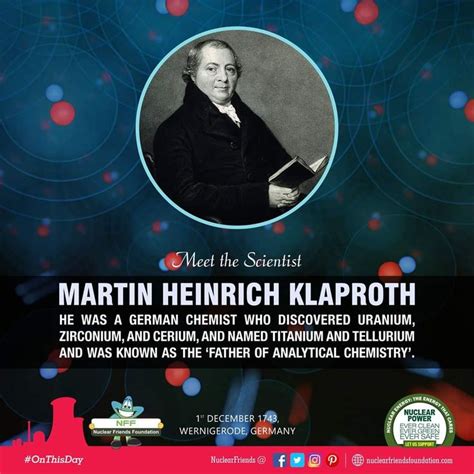 #OnThisDay Meet the scientist Martin Heinrich Klaproth!. He was a ...