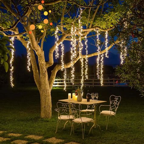 4x2.5m connectable led festoon string lights outdoor christmas garland tree wedding curtain ...