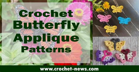 15 Crochet Butterfly Applique Patterns - Crochet News