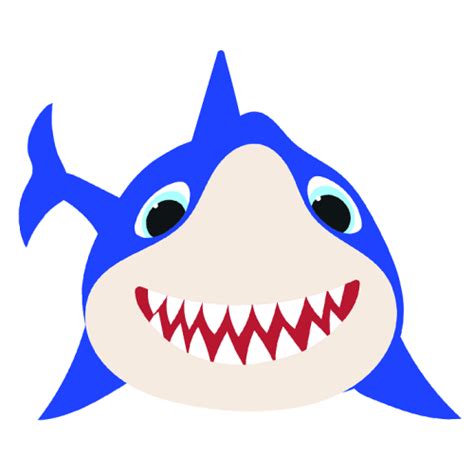 Blue Baby Shark Cardboard Cutout Free Shipping