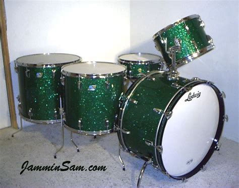 JamminSams Beautiful Green Glass Glitter Drum Wraps | Ludwig drums ...