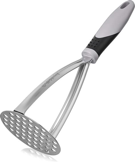 Potato Mashers, Joyoldelf Potato Masher Stainless Steel, Masher with Non-Slip Handle, Fruit ...