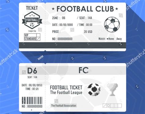 20+ Soccer Ticket Templates in AI | Word | Pages | PSD | Publisher