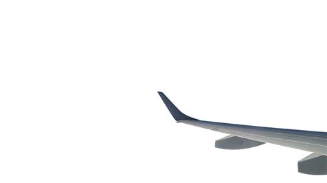 ala de un avión volador, fondo aislado transparente. png. 13395760 PNG