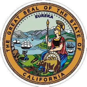 California State Seal - Vinyl Sticker at Sticker Shoppe