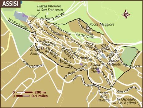 Map of Assisi