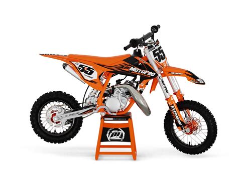 Custom KTM 50 SX / Mini Dirt Bike MATRIX ORANGE Series Graphics Set - FREE SHIPPING - MotoPro ...