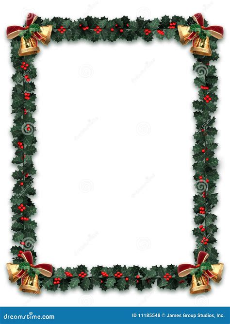 Holly Garland Border Royalty Free Stock Photos - Image: 11185548