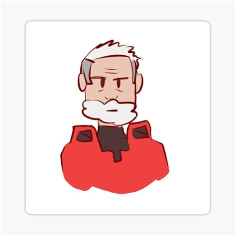 "Sarge Red vs Blue sticker" Sticker for Sale by SapphoBee | Redbubble