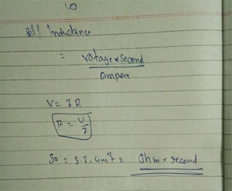 The SI unit of inductance, henry can be written as:a) weberampere b ...