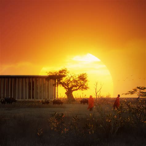 safari sunset view1 on Behance