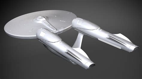 Star Trek Enterprise NCC 1701 3D Model $199 - .3ds .fbx .lwo .max .obj ...