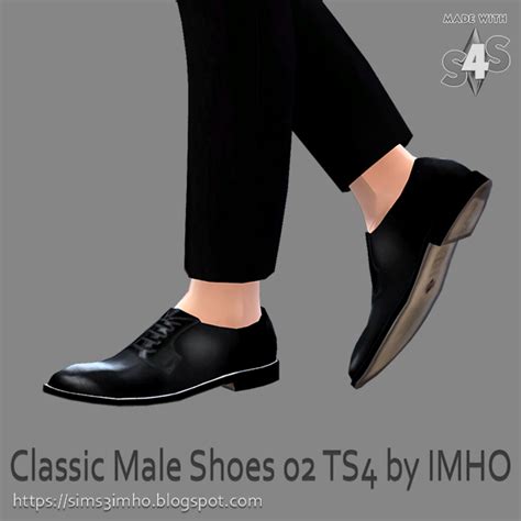 Classic Male Shoes #02 at IMHO Sims 4 » Sims 4 Updates