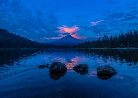 Lake Blue Sky Sunset 4k Wallpaper,HD Nature Wallpapers,4k Wallpapers ...