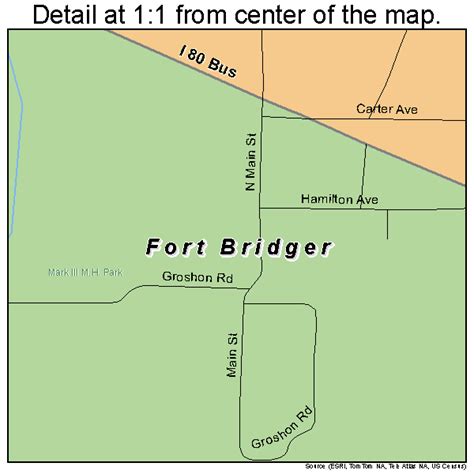 Fort Bridger Wyoming Street Map 5627940