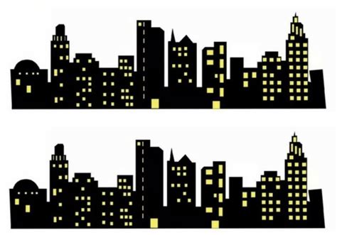 Superhero Skyline Building Silhouette Cake Topper Batman/spiderman Icing Sheet | Spiderman ...