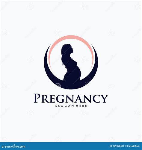 Pregnancy Logo Design Vector Template Stock Vector - Illustration of ...