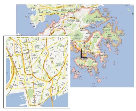 12 Map of Hong Kong and study area of Kowloon Peninsula | Download Scientific Diagram